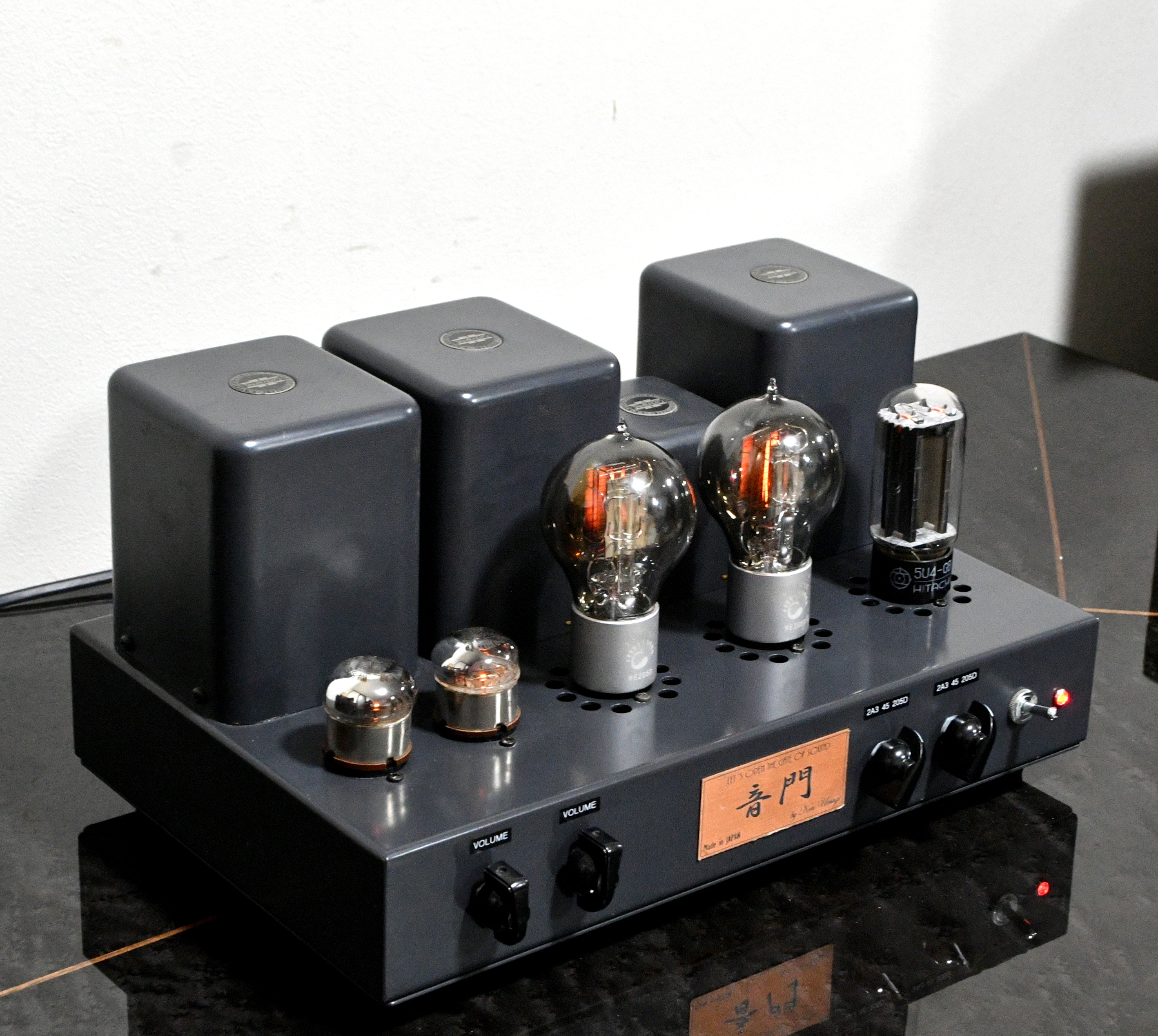 OTOMON LAB 205D/45/2A3 compatible SE tube amplifier miniwatt Zero NFB 100V input only