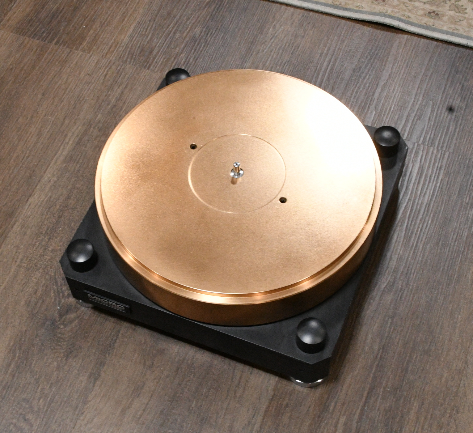 Micro seiki RX-5000 turntable unit with gun metal flatter use for 4 tonearm, no motor
