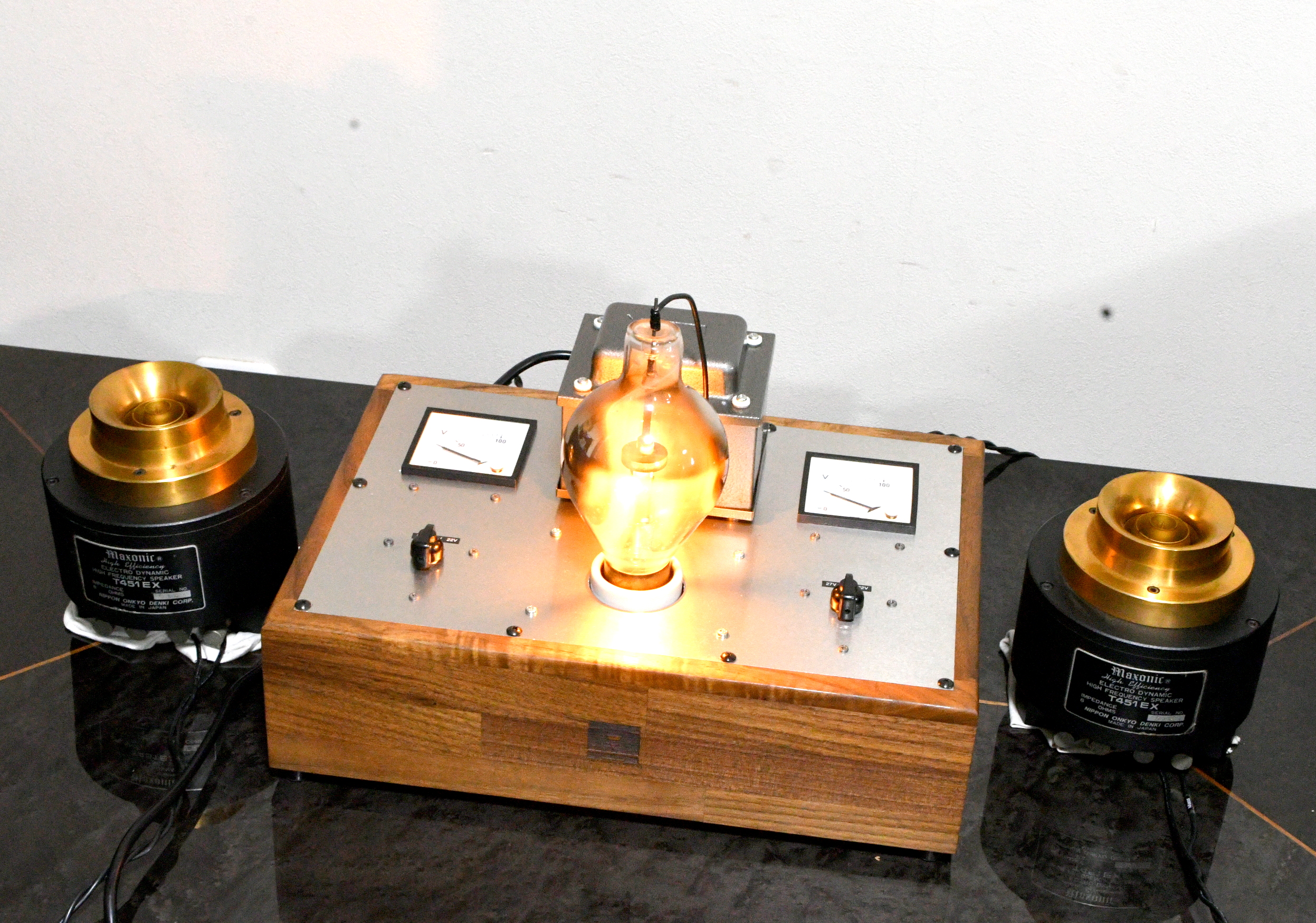 70s year Legend Pair Maxonic field coil T451EX tweeter driver with TUNGAR power supply