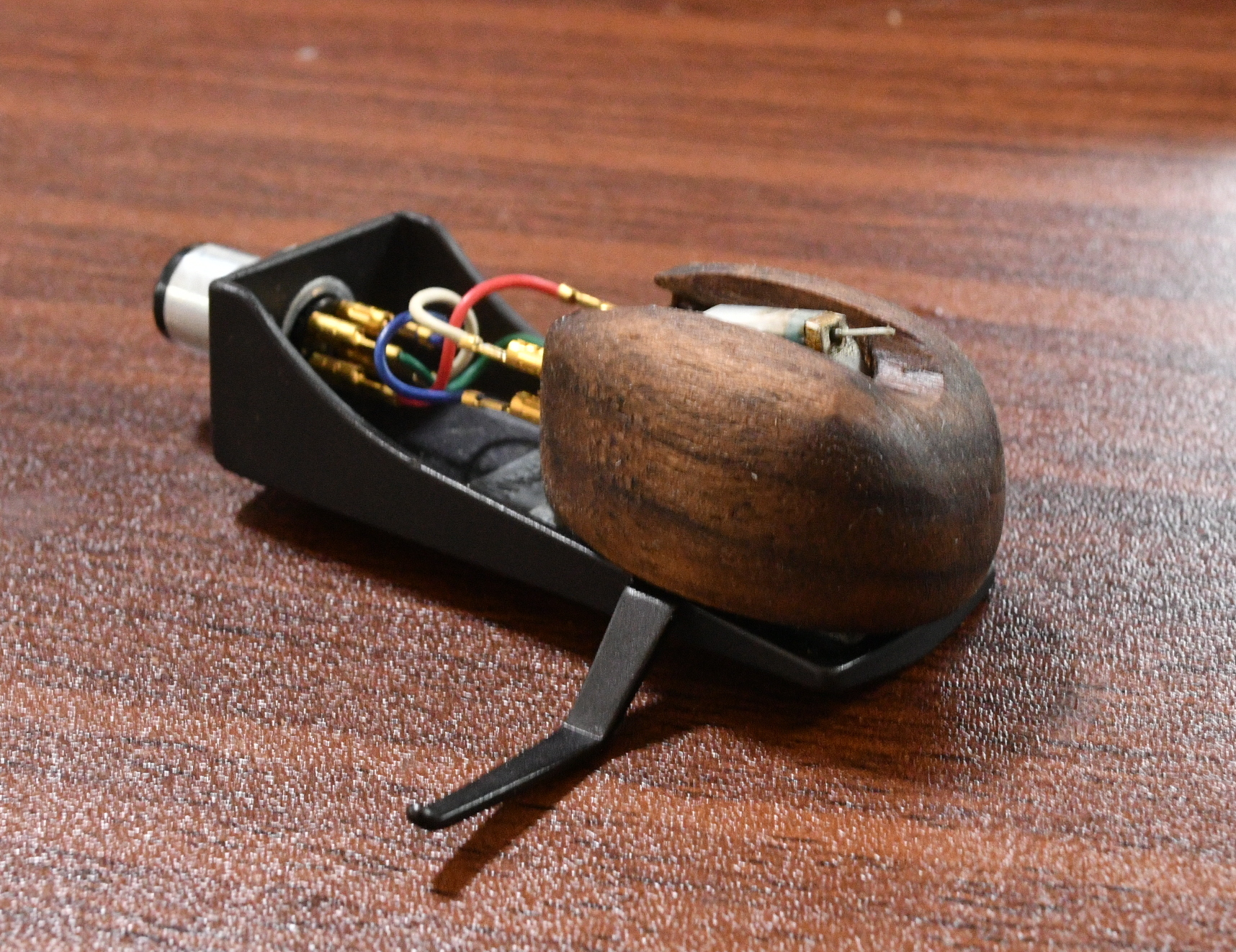 DENON DL-103 MC cartridge with walnut body * VG+++