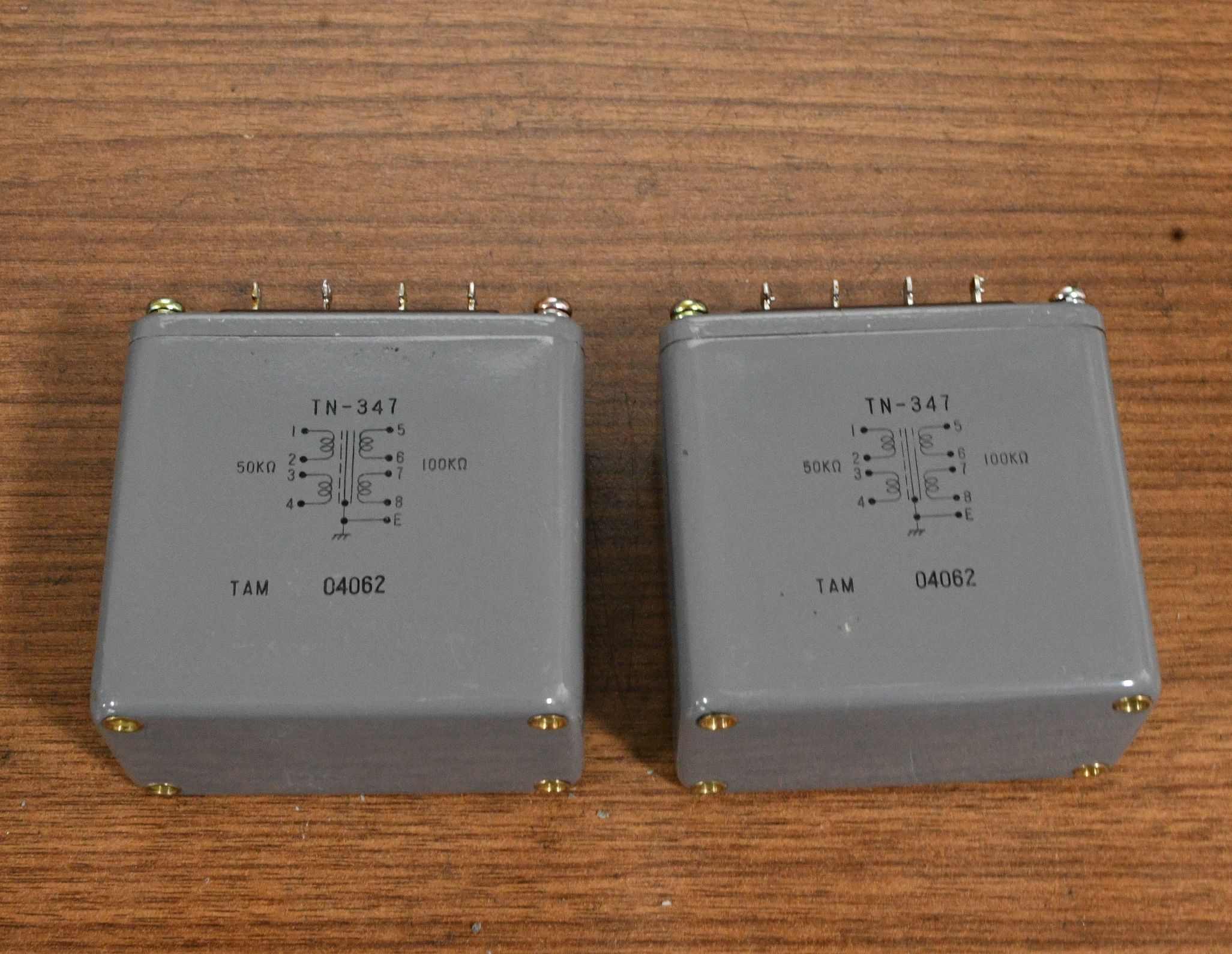 Pair vintage New old stock TAMURA A-342 interstage transformer using in Sakuma amp