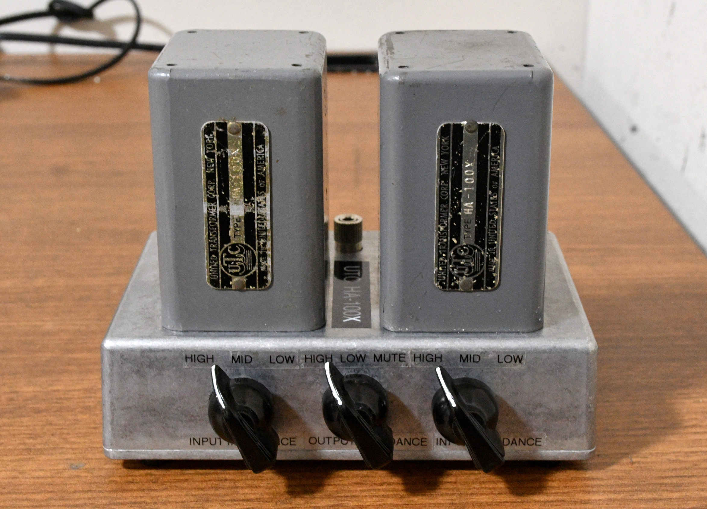Early UTC HA-100X input transformer, MC step up transformer with 50s year Western Electric wire