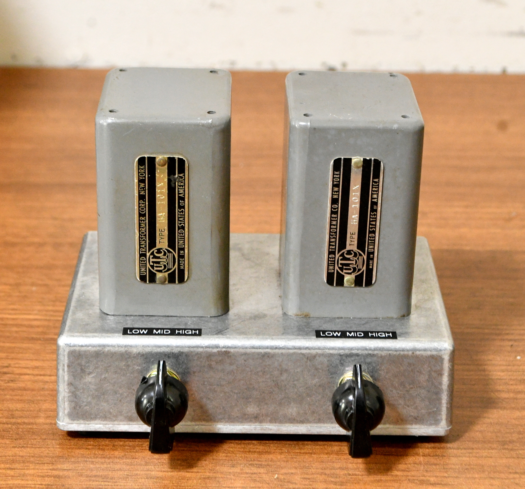 Early UTC HA-101X input transformer, MC step up transformer with 50s year Western Electric wire, super permalloy core