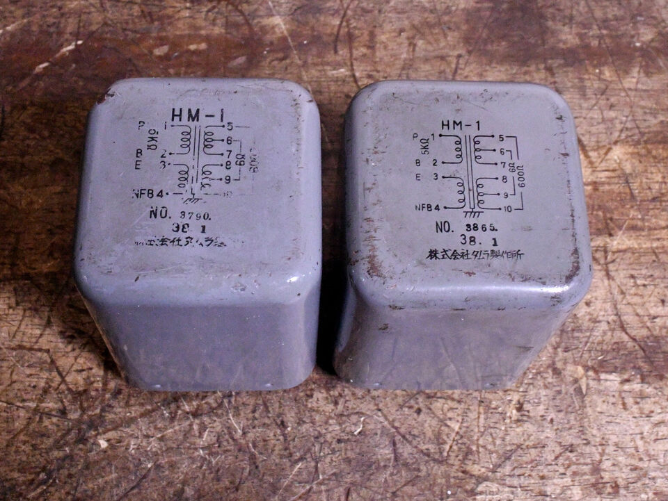 70s year Pair Tamura HM-1 output transformers  for preamp and power amp