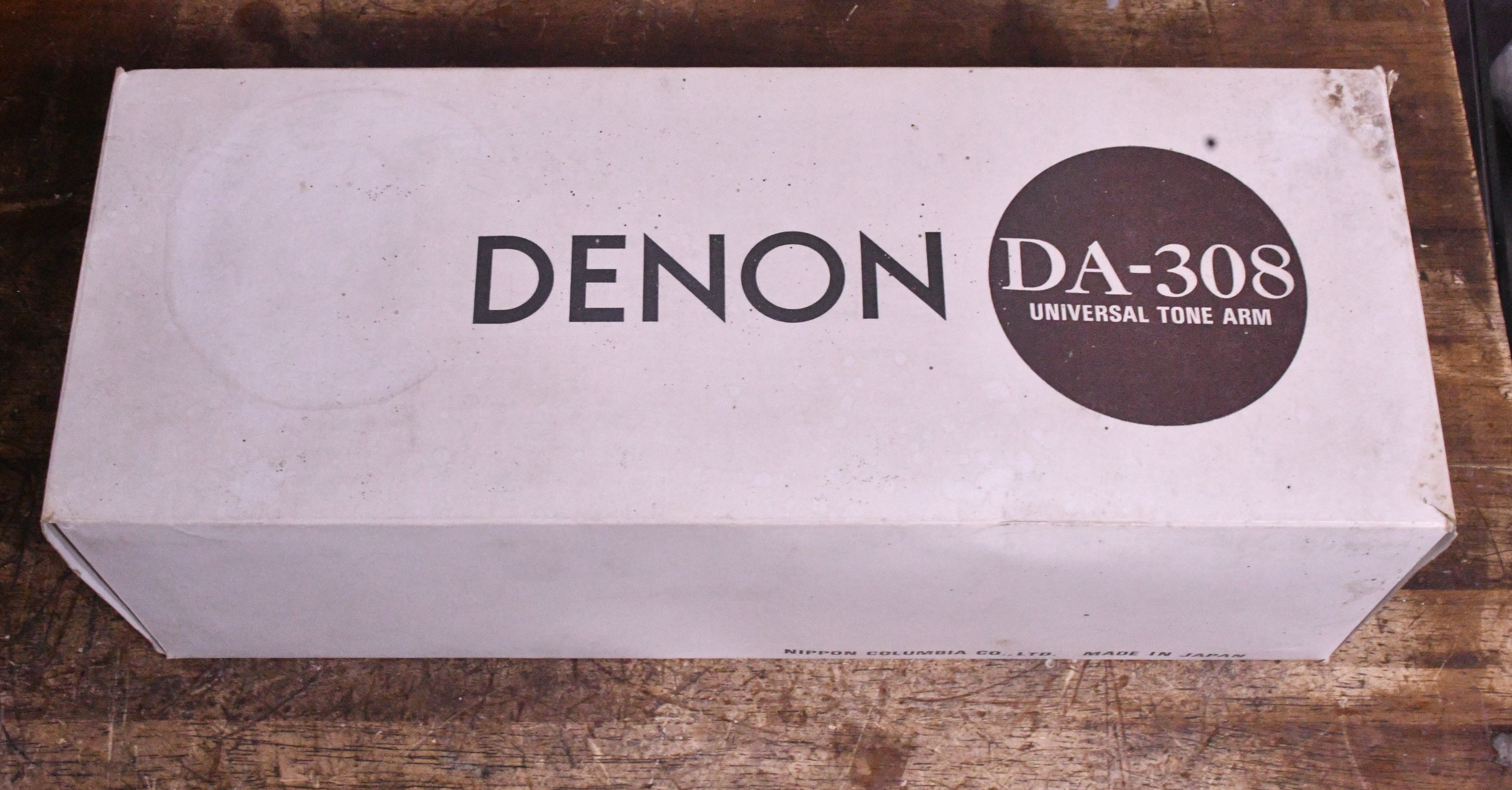 Denon DA-308 12inches long tonearm for professional original box, manual, cable