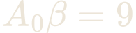 A_{0}\beta = 9