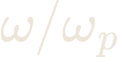 \omega/\omega_{p}